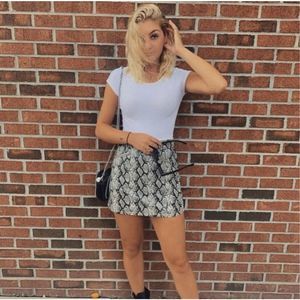 NWT BlankNYC The Jane Snake Print Mini Skirt